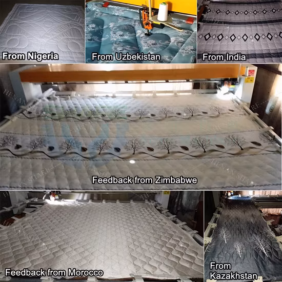 Matelas à aiguille à tête unique, bras long informatisé industriel automatique, matelassage et broderie CNC, couette, machine à coudre, prix de couvre-lit à aiguille unique