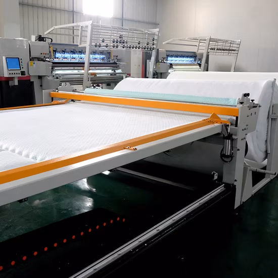 Machine piquante continue à double tête et double faisceau